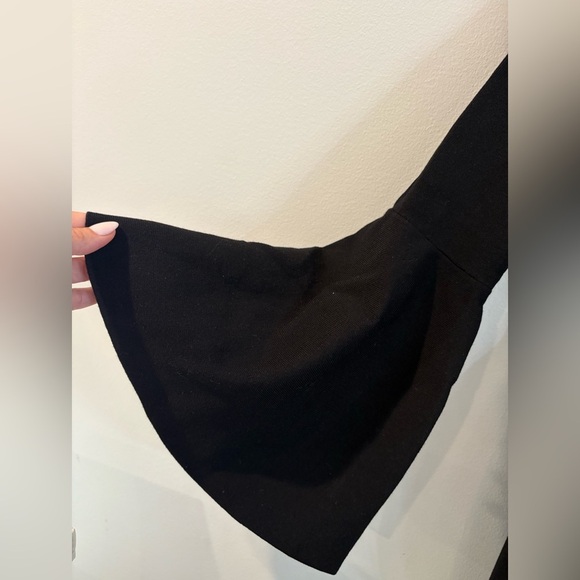 MILLY Bell Long Sleeve Black Knit Mini Dress Size Medium - Picture 5 of 7